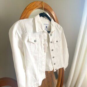 GAP White Jean Jacket